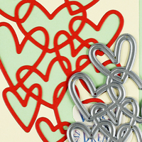 AAGU fai da te taglio metallo Die Scrapbooking Album in rilievo Craft invito biglietto per fare cuori Scrapbooking Craft taglio muore
