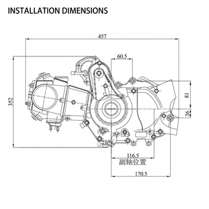 CQJB CQJB Zongshen <span class=keywords><strong>Moteur</strong></span> 4 temps de haute qualité C110 Refroidi par air ZS150FMH-2 <span class=keywords><strong>Moteur</strong></span> électrique/Kick Staring - Product Image 3