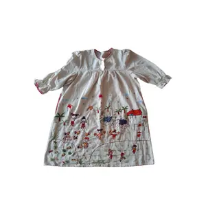 Buy Hatheli Smoky Flared Hand Block Cotton Dress online-sonthuy.vn