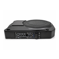 Subwoofer actif professionnel de 10 pouces sous le siège, 180W, amplificateur intégré, corps fin en aluminium moulé sous pression pour système audio de voiture