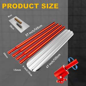 Espátula para Concreto DB Bull Float, 48'' x 8'', Aleación de Magnesio y Aluminio, Roja, con 4 Asas, Modelo D0100HABUPY - Product Image 5