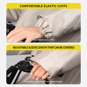 Imperméable individuel pour adultes, style poncho long – Idéal pour la randonnée, le camping et le cyclisme sous la pluie - Product Image 4