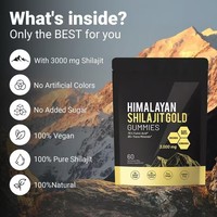 Complément alimentaire naturel puissant de qualité supérieure sous forme de bonbons gélifiés avec extrait de Shilajit pour soutenir l'énergie des adultes