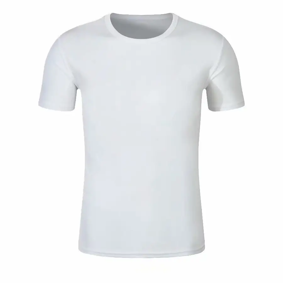 सस्ते दाम पुरुषों की पॉलिएस्टर शेयरों में सादे रिक्त टी शर्ट