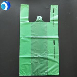 HDPE Food T-shirt Bag PLA PBAT Supermarket Vest Shopping <strong>Vegetables</strong> Fruits Package Bag Color <strong>Printing</strong> Customization - Product Image 2