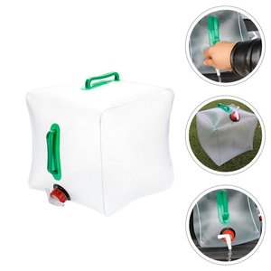 Seau à eau pliable d'extérieur <span class=keywords><strong>10L</strong></span>-20L, conteneur de stockage d'eau léger et pliable pour le camping et la conduite - Product Image 1