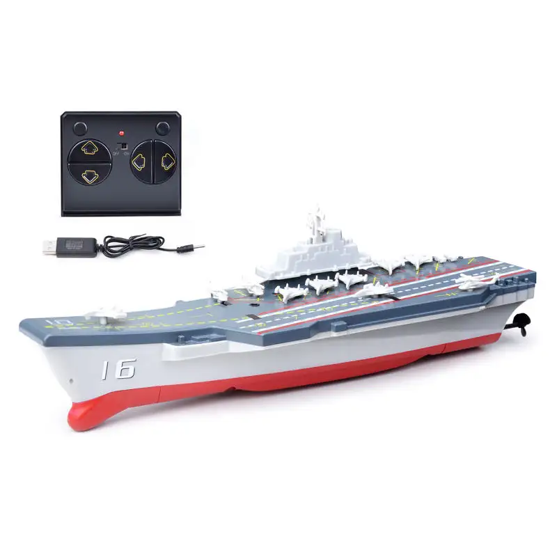 Penjualan terlaris perahu Rc Mini kapal untuk ABS pengendali jarak jauh balap Radio kecepatan tinggi 2.4g kapal tempur kapal tempur mainan anak-anak dewasa