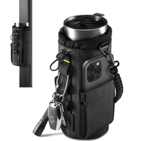 Life Magnetic Gymtas voor Heren, Tumbler Draagtas voor 20oz & 40oz Waterflessen met Trekkoord Telefoonvak D-Ring Riempje