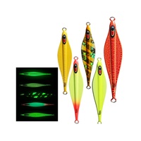Forte luminosité et lueur 160g 200g 300g 400g naufrage 3D yeux plomb poisson métal lent gabarit leurres pas lent jigging leurre mer profonde