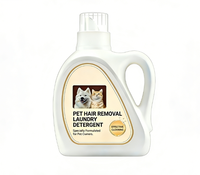 Détergent liquide professionnel anti-statique pour l'élimination des poils d'animaux, formule anti-adhérence des poils pour propriétaires de chiens et de chats