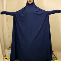 Abaya de prière portable antistatique grande taille, faite à la main, respirante, légère, en polyester, coupe ajustée, pour femmes musulmanes adultes