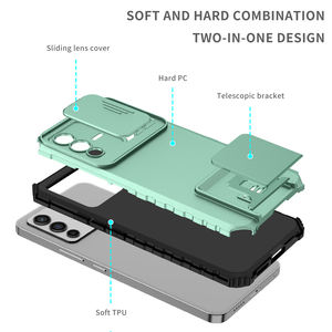 Funda de privacidad de cámara para <span class=keywords><strong>Vivo</strong></span> V23, V76, 5G, V23E, a prueba de golpes, Kickstand, para <span class=keywords><strong>Vivo</strong></span> Y15S, Y91, Y72, Y20, Y17, Y15, S10E - Product Image 6