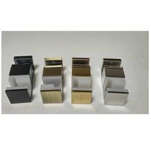 Puerta corrediza de vidrio sin marco Guía de puerta <span class=keywords><strong>corredera</strong></span> de acero inoxidable - Product Image 2