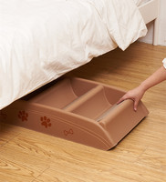 Escabeau pliable pour animaux de compagnie, rampe d'escalade pour chat et chien à 4 marches pour accéder au lit