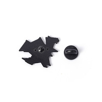 Broches en métal en gros personnalisées en émail souple, motifs animaux origami (chat, licorne, dragon), badges mignons en vrac
