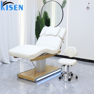 KISEN Luxury Electric Beauty <b>Bed</b> Modern Hotel Beauty Salon Furniture 3 Motors Synthetic Leather Massage Table Facial Spa <b>Bed</b> - Product Image 1