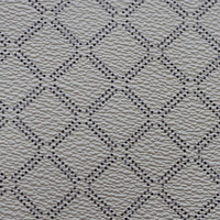 Cuir synthétique gaufré à motif diamant pour vêtements et sacs à main