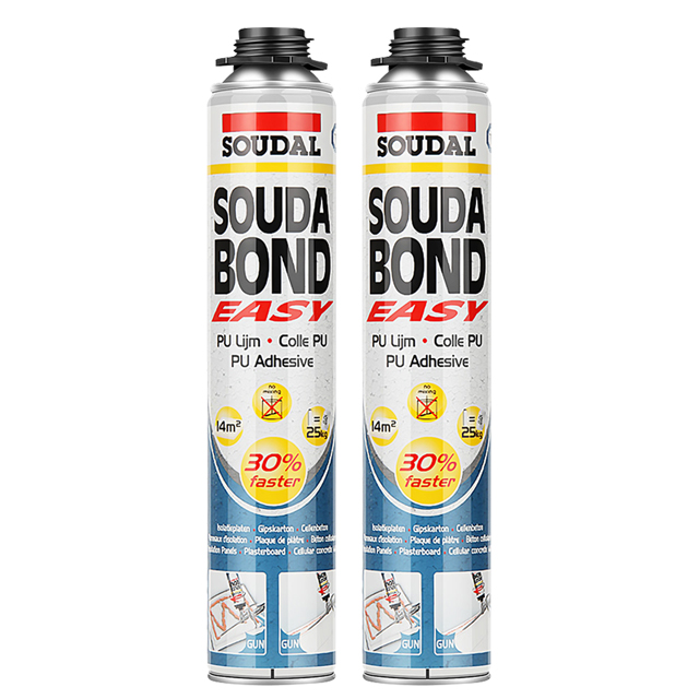 उच्च अंत गुणवत्ता SOUDAL750ml निर्माण चिपकने वाला, को बदलने के लिए polyurethane फोम चिपकने वाला सीमेंट मोर्टार कंक्रीट