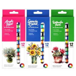 Pigment acrylique 6 ml, ensemble de peinture DIY 12 couleurs, qualité parfaite, peinture à l'eau, peinture colorée pour enfants - Product Image 6