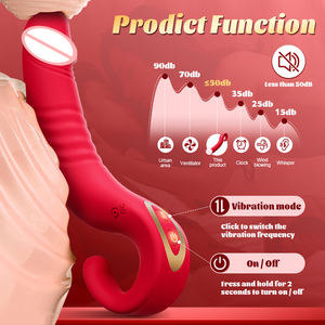 नए डिल्डो वांड वाइब्रेटर जी-स्पॉट 10 आवृत्तियों टेलीस्कोपिक मोड यूएसबी चुंबकीय चार्जिंग आईपी महिलाओं के लिए - Product Image 2