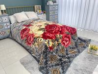 Selimut Minky Raschel 100% Poliester Tenun Motif Bunga Mewah Lembut Hangat Gaya Korea 8KG Khusus