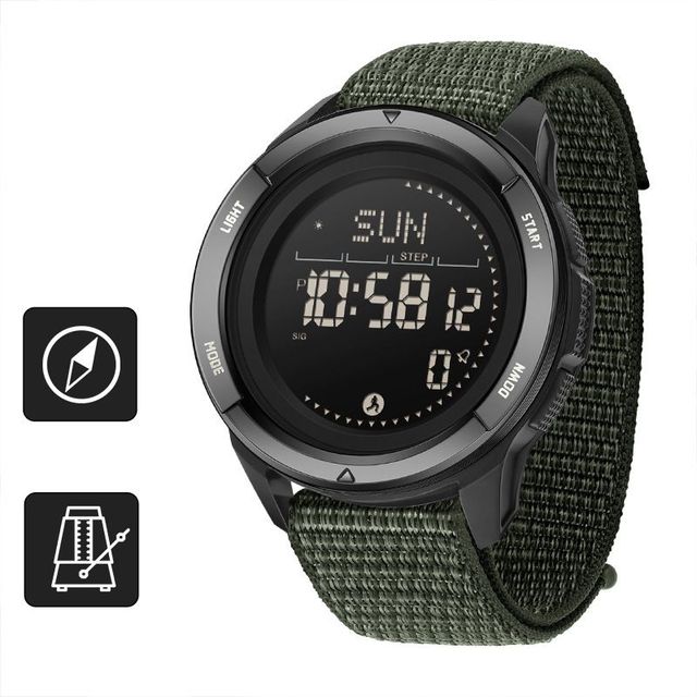Men Single Display Digital Multifunctional Wristwatch Swimming Outdoor Mountaineering Electronic Sports Pedometer Timer W78