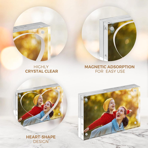 Handmade Tùy Chỉnh <span class=keywords><strong>Acrylic</strong></span> Từ Khung Ảnh Trong Hình Trái Tim Cho Ngang Dọc Máy Tính Để Bàn Hiển Thị Bán Buôn Có Sẵn - Product Image 2