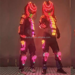 Usine OEM RGB Veste <span class=keywords><strong>Danseur</strong></span> Portant Cosplay Vêtements Costume Laser Gants pour Discothèque Partie Homme Danse LED <span class=keywords><strong>Robot</strong></span> Costumes De Scène - Product Image 2