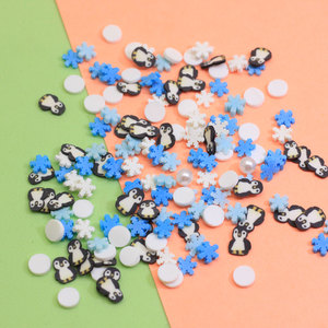 Pingouin argile arrose confettis bricolage artisanat Nail Art Scrapbook Slime remplissage accessoires - Product Image 2