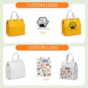 Bolsa Térmica Aislante para Llevar Comida, con Logotipo Personalizado, Desechable, Impermeable, de Papel de Aluminio y Tela No Tejida - Product Image 5