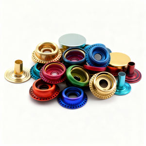 थोक 10 मिमी 12 मिमी 13 मिमी 15 मिमी 4 भागों जस्ता मिश्र धातु टिकाऊ प्रेस स्नैप कपड़े के लिए - Product Image 5