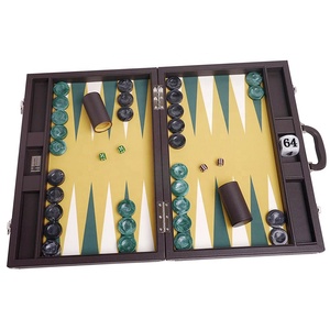 21 inch <span class=keywords><strong>backgammon</strong></span> chuyên nghiệp thiết lập bảng trò chơi da <span class=keywords><strong>backgammon</strong></span> - Product Image 3