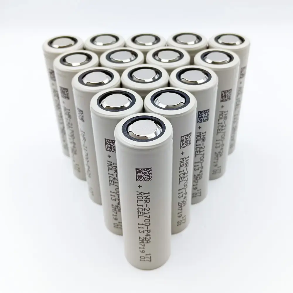 Bateria de íon de lítio recarregável original 3.7V Molicel INR 21700 4200mAh 45A corrente de descarga P42A para Molicel-P42A