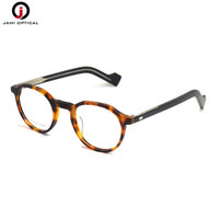 Monturas de Gafas Redondas de Acetato de Celulosa Premium al por Mayor, con Logotipo Personalizado, Hipoalergénicas, Unisex