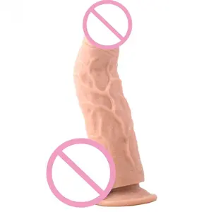 Productos para adultos consolador de silicona masturbador femenino succionador anal plug dildo