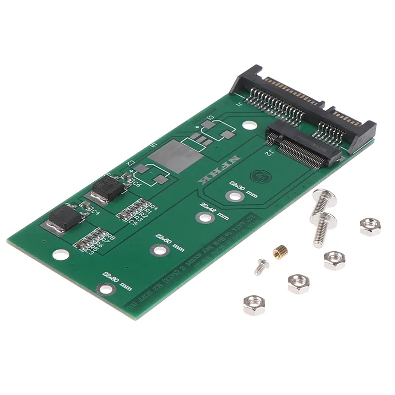 M2 SATA Adapter SATA III to M.2 (NGFF) SSD Converter Card SATA-Based B/B + M Key 6Gbps High Speed Converter Adapter Card