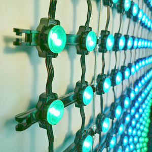 Rideau de lumières LED en maille, guirlande lumineuse décorative intérieure/extérieure pour Studio, mariage, Patio, fête, jardin - Product Image 1