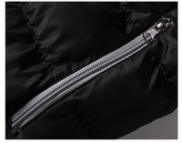 Manteau de mode homme hiver en gros à manches longues col montant garder au chaud simple couleur unie veste en coton pour hommes vêtements