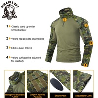 Chaleco Táctico de Algodón SINAIRSOFT Serie Gen3 para Hombre, Uniforme para Paintball y Caza, Incluye Camisa, Pantalones y Rodilleras