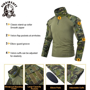 Chaleco Táctico de Algodón SINAIRSOFT Serie Gen3 para Hombre, Uniforme para Paintball y Caza, Incluye Camisa, Pantalones y Rodilleras - Product Image 2