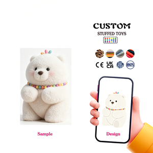Porte-clés en peluche personnalisé, mignon, rose, en forme de raton laveur, rembourré en coton PP écologique, vente directe d'usine, accessoires personnalisés de haute qualité - Product Image 2