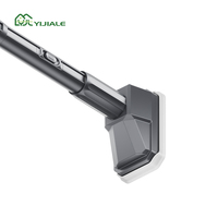 Barra telescópica para cortinas YIJIALE de 32 mm sin taladro, capacidad de 800 g, acero al carbono, extensible con un solo clic para baño