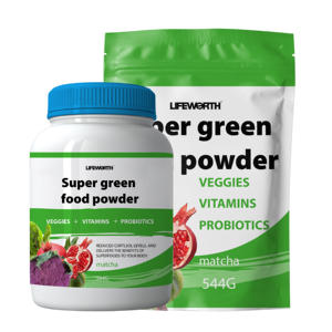 Lifeworth verde súper jugo de cebada de apoyo inmunológico suplemento - Product Image 6