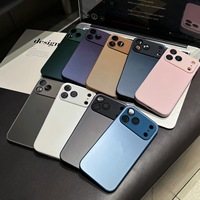 Coque de protection pour iPhone 17 Pro Max, couleur originale givrée, compatible avec les modèles 16, 15 et 14, avec masque de protection pour l'objectif.