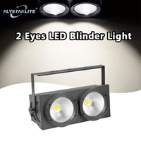 Luz de Escenario LED COB Profesional de 2 Ojos y 200W, Iluminación para Audiencia, para Conciertos, DJ y Espectáculos