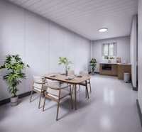 Module préfabriqué modulaire intégré personnalisable 20FT 40FT, étanche et ignifuge, pour salle de classe ou bureau, design moderne, utilisation extérieure, garantie 1 an