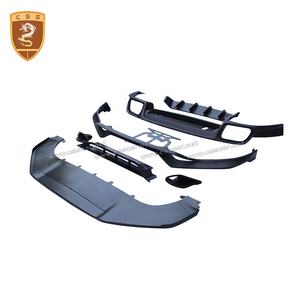 Vente en gros de matériaux PP, mélange de fibres de carbone, séparateur avant, diffuseur arrière, Kits de carrosserie de voiture pour <span class=keywords><strong>Porsche</strong></span> Cayene 9Y0 mise à jour au Style <span class=keywords><strong>Techart</strong></span> - Product Image 4
