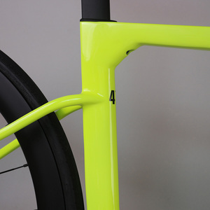 Komplettes Rennrad mit Carbonrahmen, Scheibenbremsen, Wheeltop Eds-2*12s Elektronische Schaltung, Fluoreszierendes Gelb, Tt-x42 Komplettrad für Flachstrecken - Product Image 3