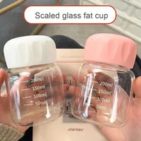 Portable Compact Mini Handheld Shaker Cup Verre Drinkware Résistant À La Chaleur pour Étudiant Internet Célébrité Lait Café Idée Cadeau