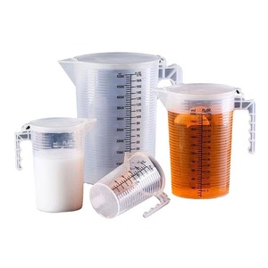 Taza Medidora de Plástico con Asa de 250ml y 500ml, Grado Alimenticio, para Leche, Té y Uso Doméstico - Product Image 4